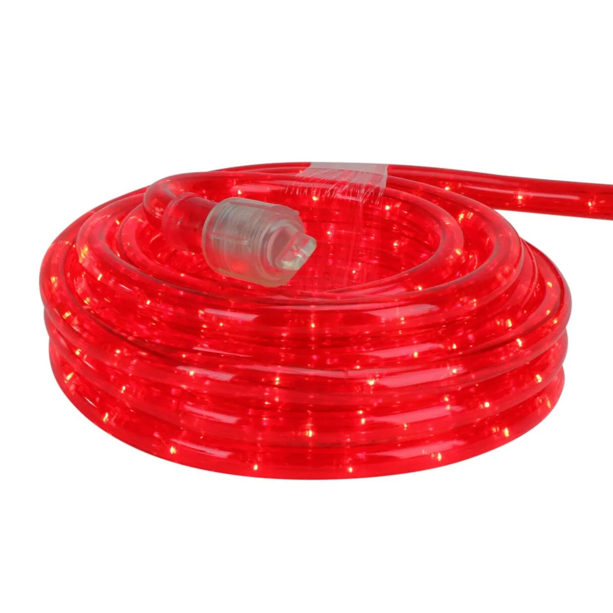 100' Red Incandescent Christmas Rope Lights