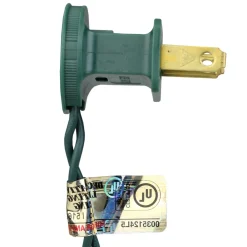 25 Red LED C9 Christmas Lights - 16 ft Green Wire