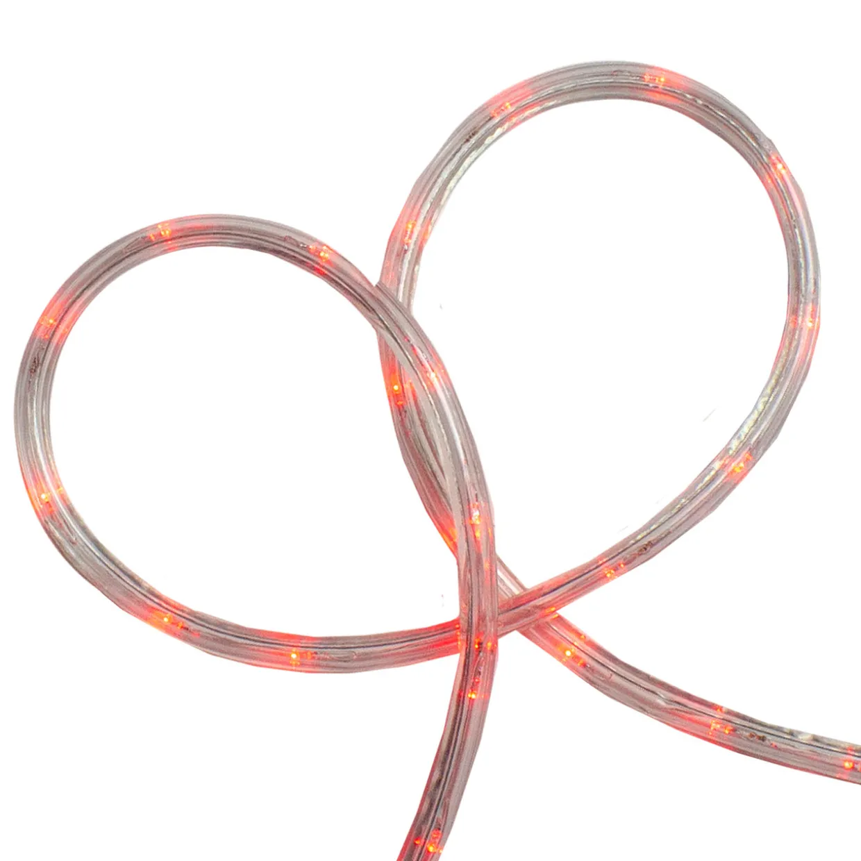 18' Red LED Christmas Rope Lights