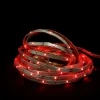 18' Red LED Outdoor Christmas Linear Tape Lighting - White Finish