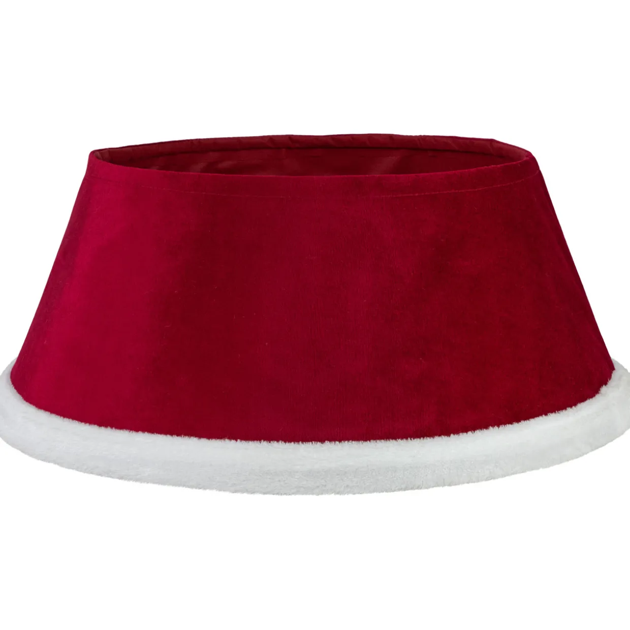 25" Red Santa Suit Round Christmas Tree Collar