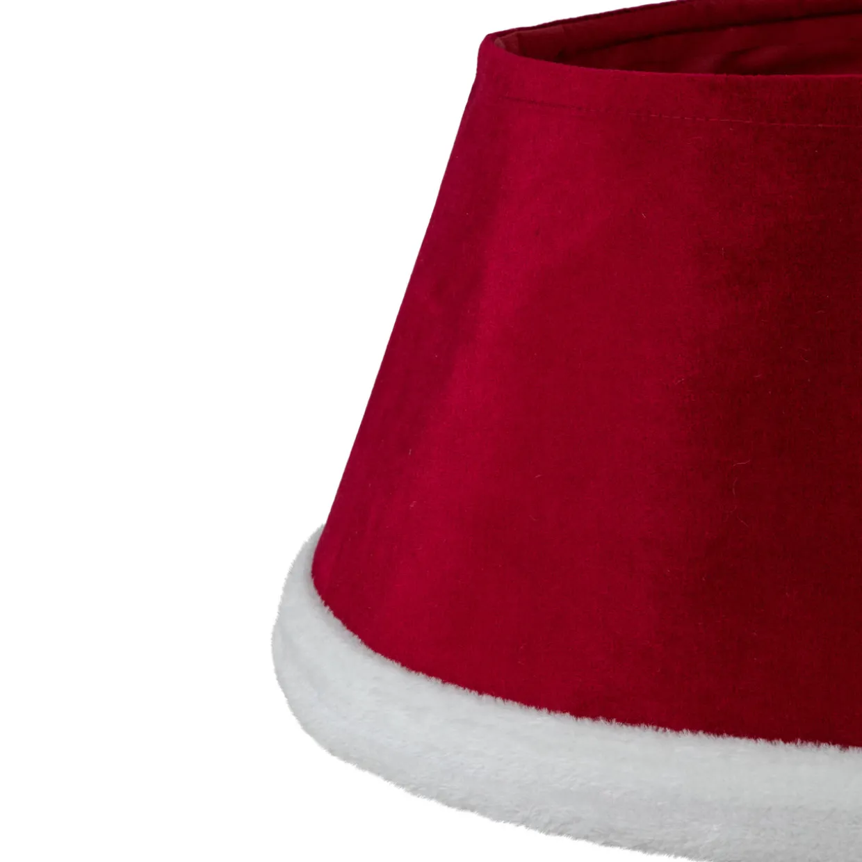 25" Red Santa Suit Round Christmas Tree Collar