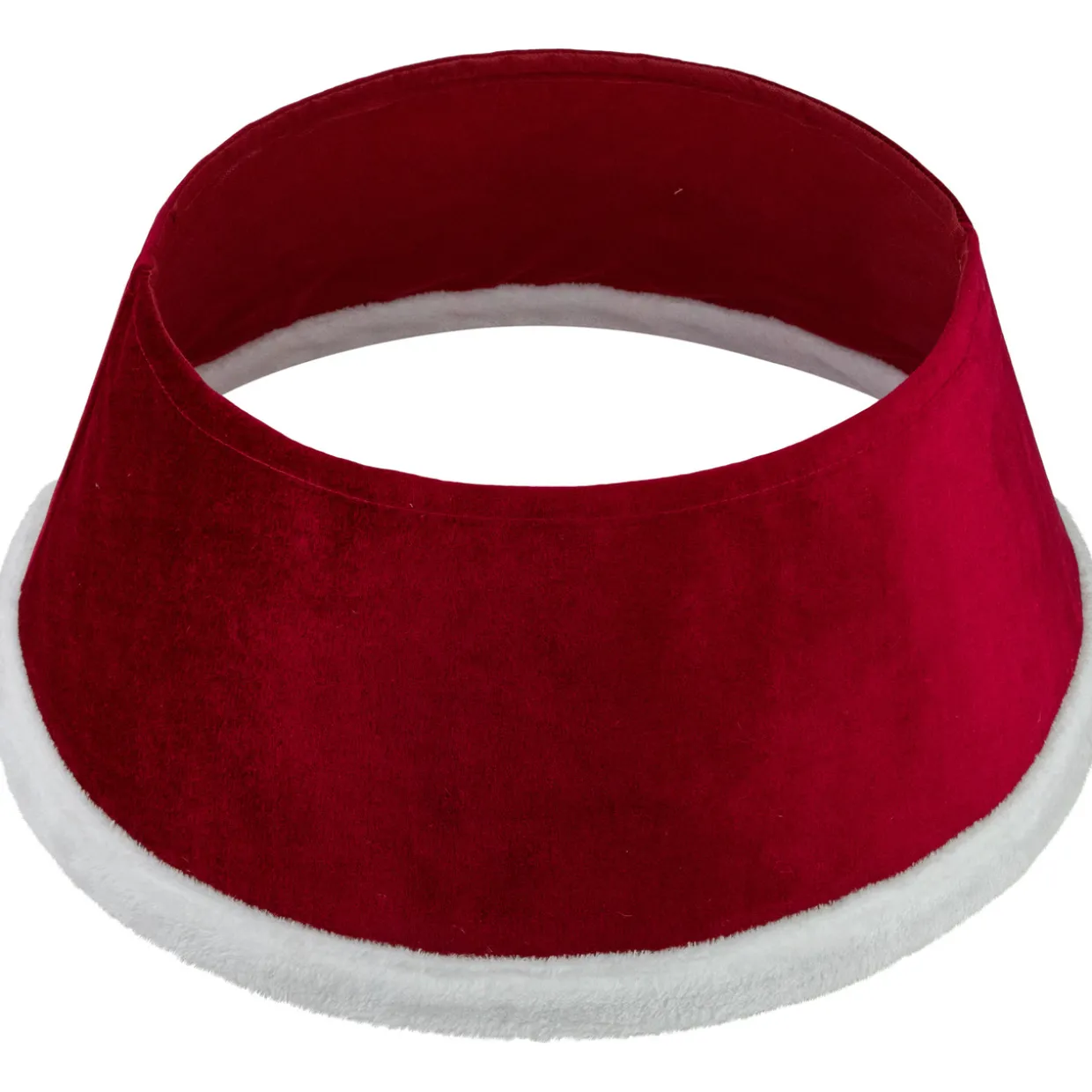 25" Red Santa Suit Round Christmas Tree Collar