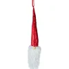 11" Red Sequin Santa Head With a Warm Hat Christmas Ornament