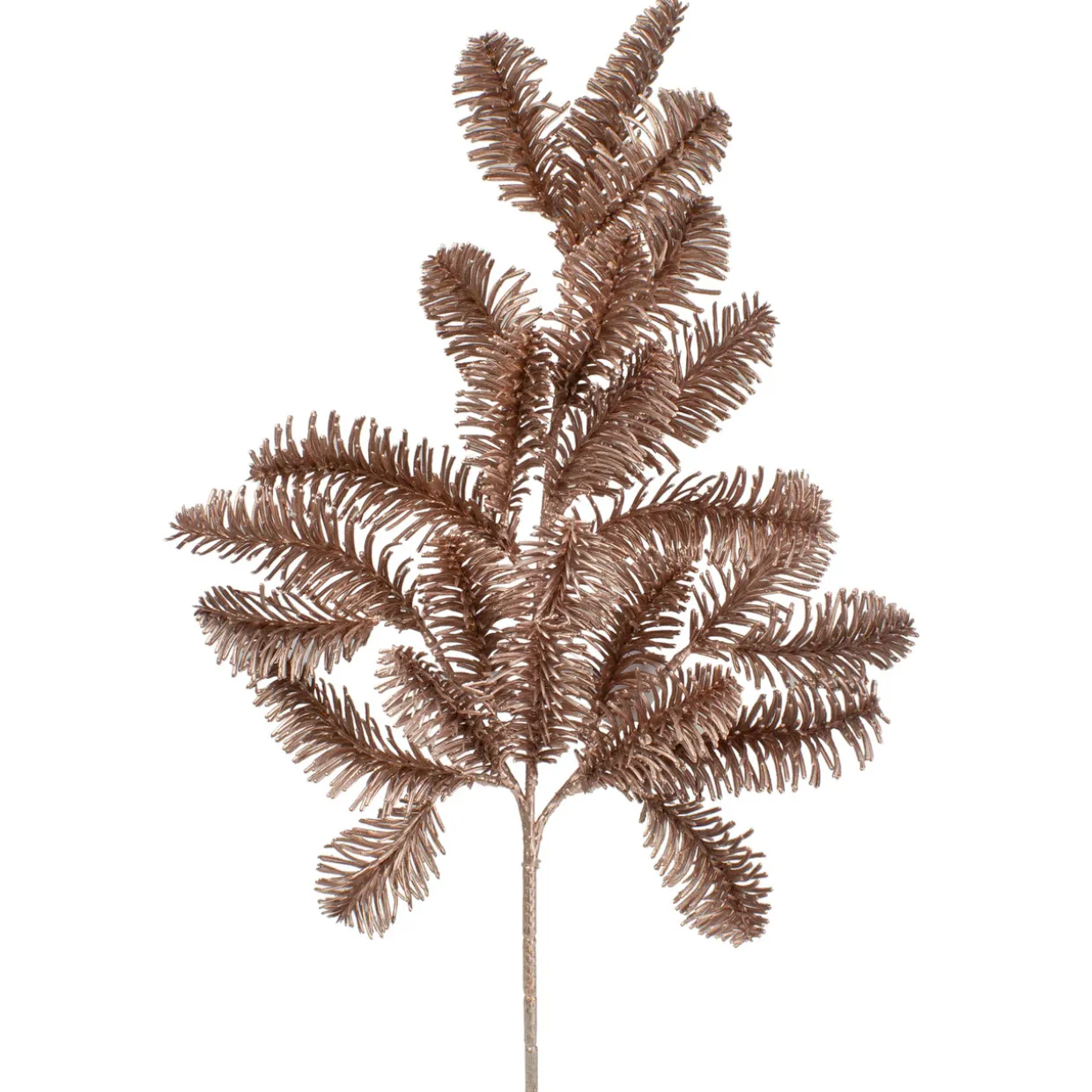 20" Rose Gold Pine Branch Artificial Christmas Spray