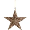 5.5" Rose Gold Star Shaped Christmas Ornament