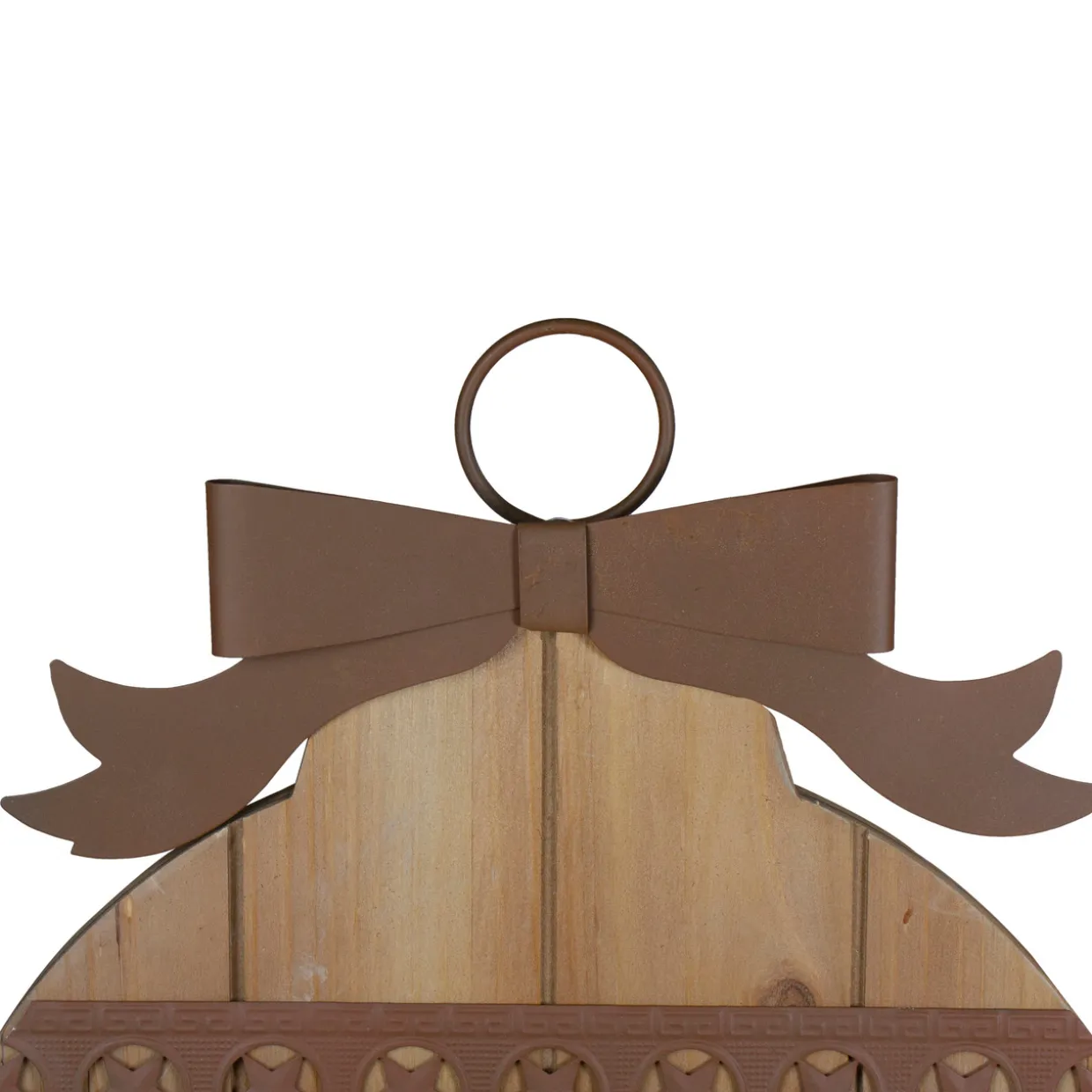 17" Rustic Brown PEACE Christmas Ornament Wall Sign