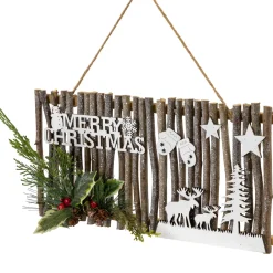 16" Rustic "Merry Christmas" Wall Sign