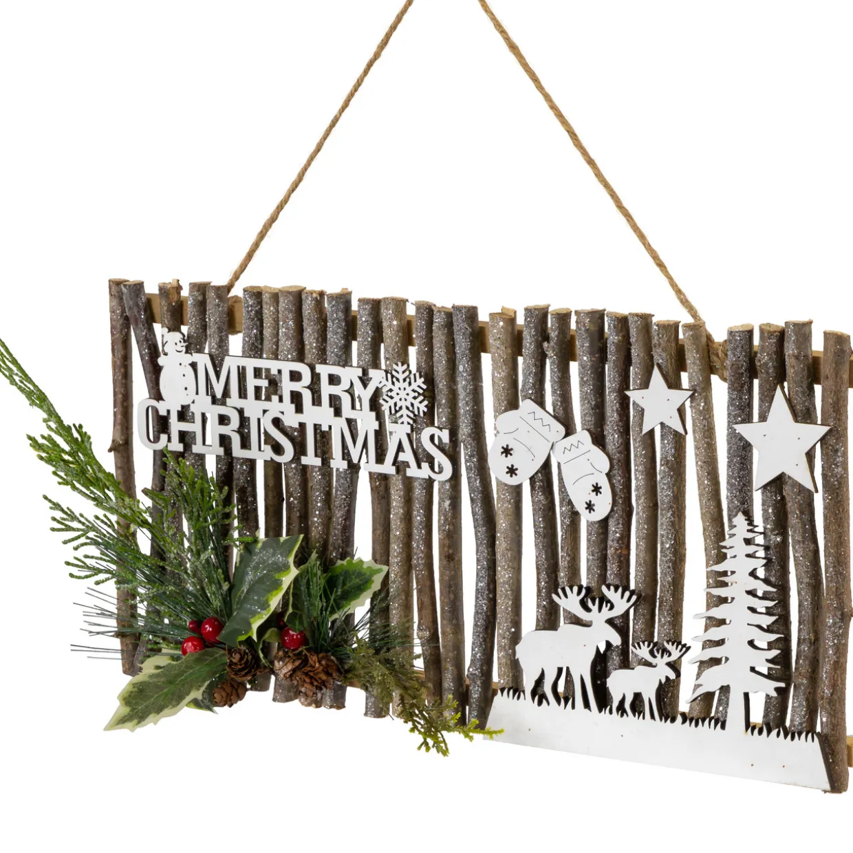 16" Rustic "Merry Christmas" Wall Sign