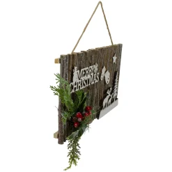 16" Rustic "Merry Christmas" Wall Sign