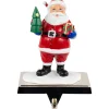 6.25" Santa Claus with Tree and Present Christmas Stocking Holder