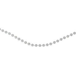 15' Shiny Clear Iridescent Beaded Christmas Garland