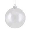 2.75" Shiny Clear Shatterproof Christmas Ball Ornament (70mm)