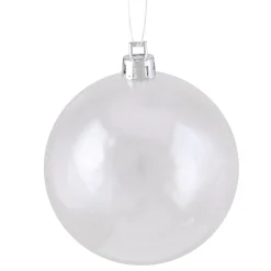 2.75" Shiny Clear Shatterproof Christmas Ball Ornament (70mm)