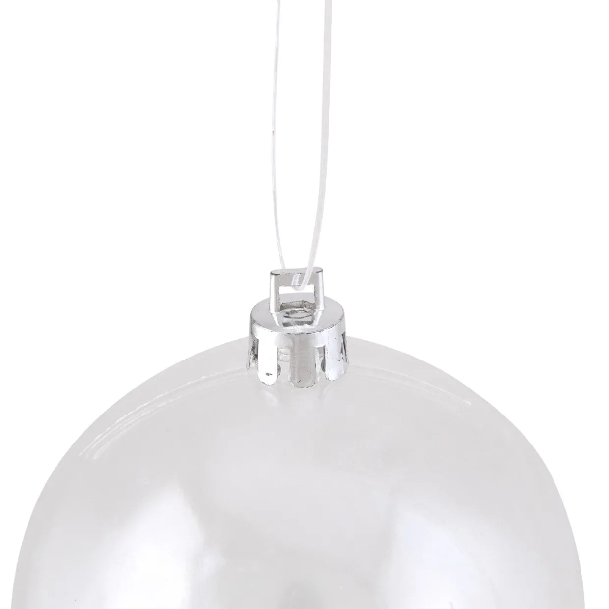 2.75" Shiny Clear Shatterproof Christmas Ball Ornament (70mm)