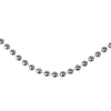 33' Shiny Silver Round Beaded Christmas Garland - Unlit