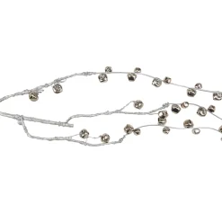 41" Silver Hanging Jingle Bell Artificial Christmas Spray