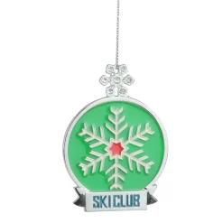 3.75" Ski Club Christmas Charm Ornament
