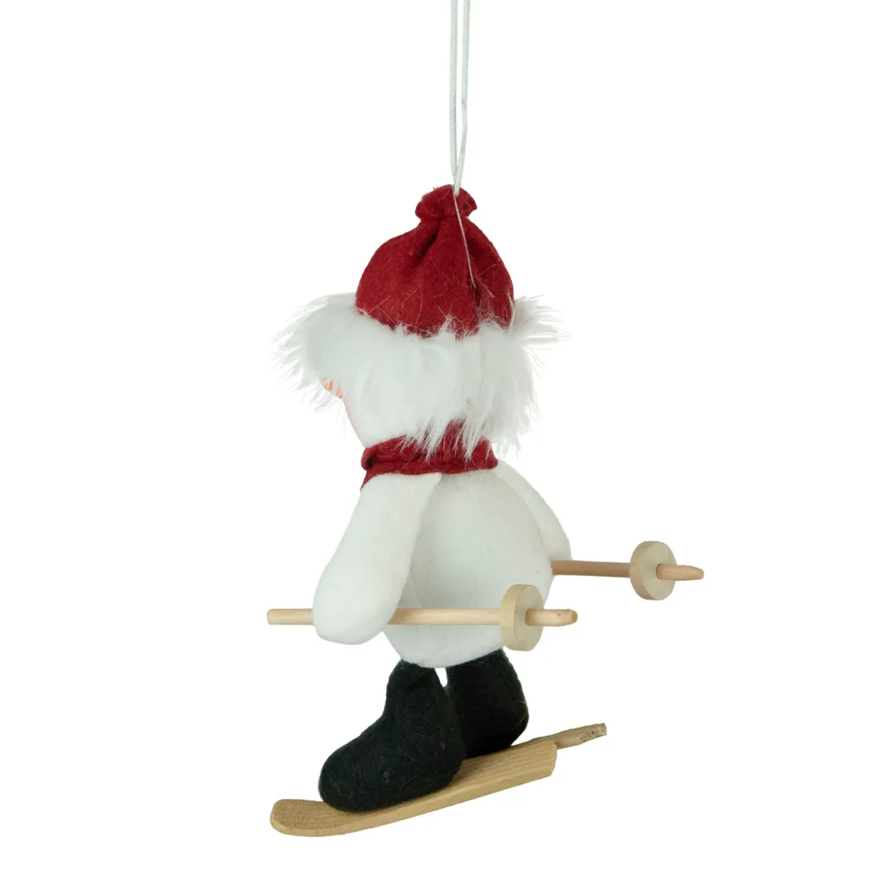 9.5" Skiing Snowman with Red Winter Hat Christmas Ornament