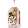 19.5" Snowmen Merry Christmas Tag Wall Sign
