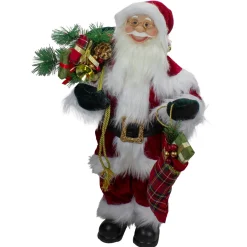 2' Standing Santa Christmas Figure with Presents