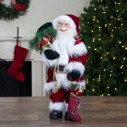 2' Standing Santa Christmas Figure with Presents