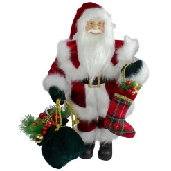 18" Standing Santa with Presents Christmas Figure