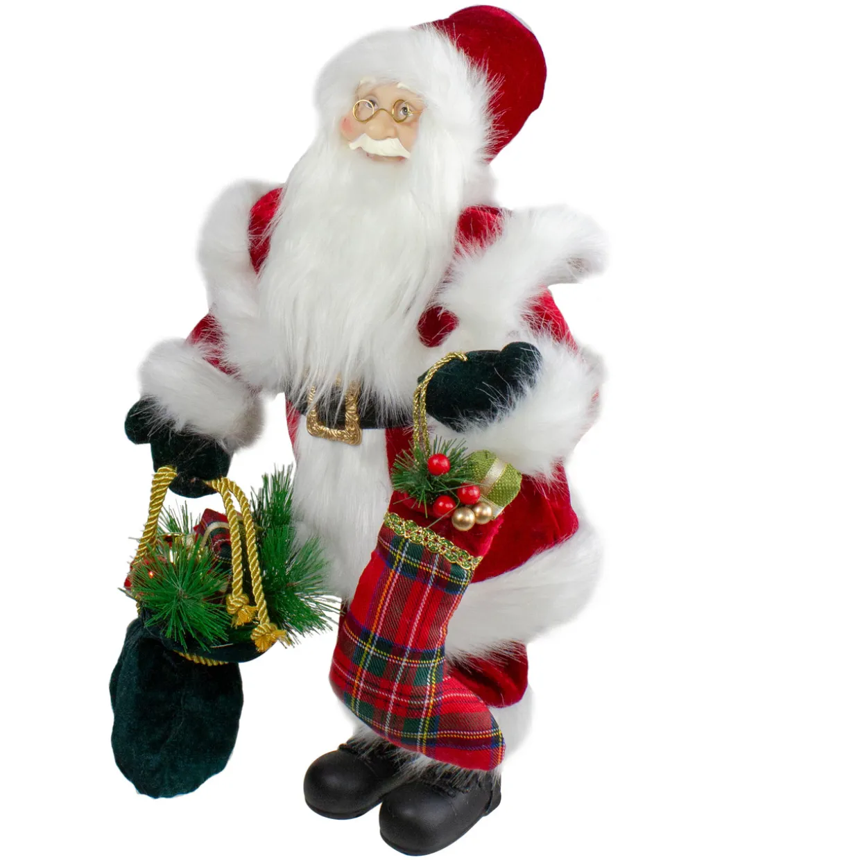 18" Standing Santa with Presents Christmas Figure