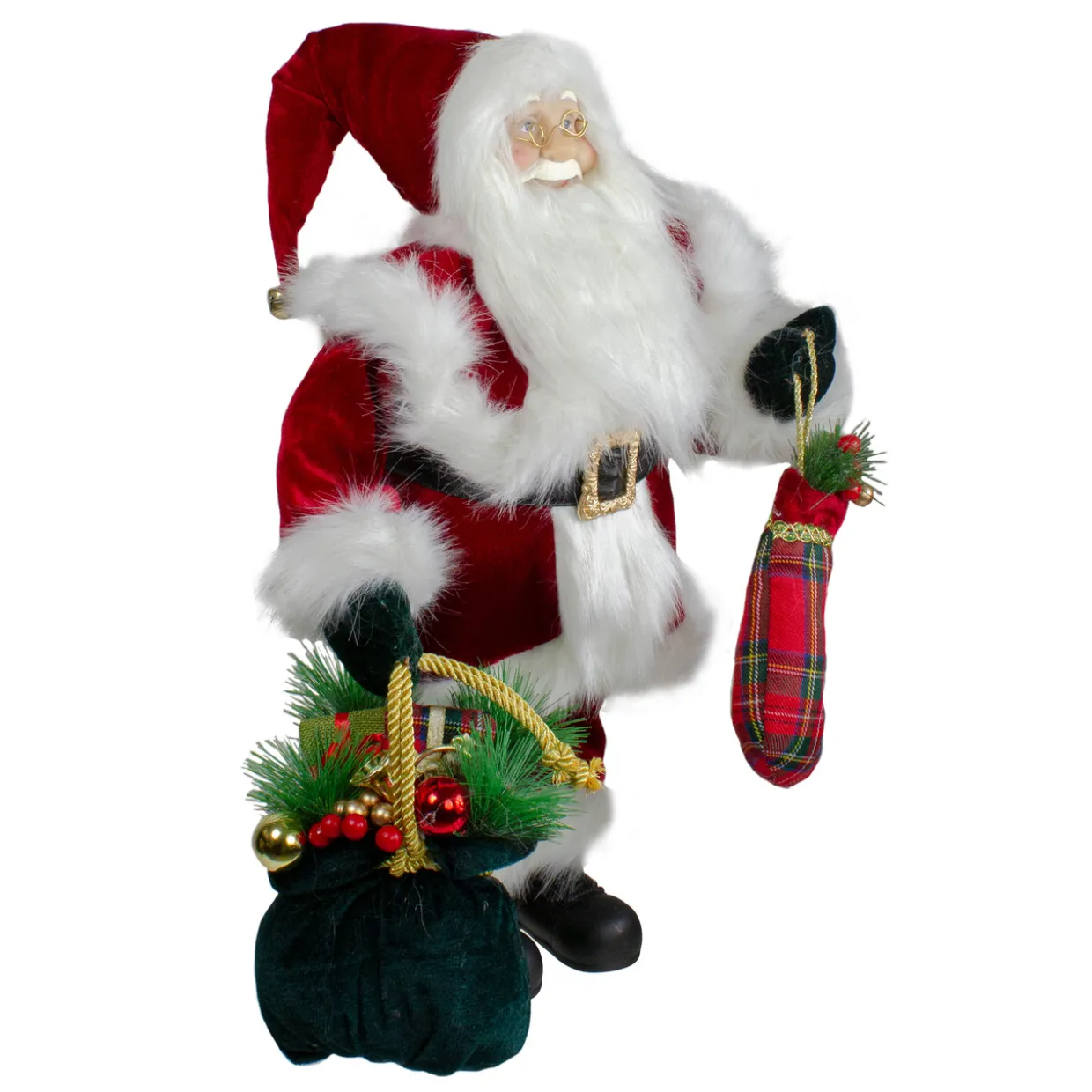 18" Standing Santa with Presents Christmas Figure