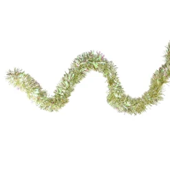 12' Starburst Iridescent and Gold Artificial Christmas Tinsel Garland - Unlit