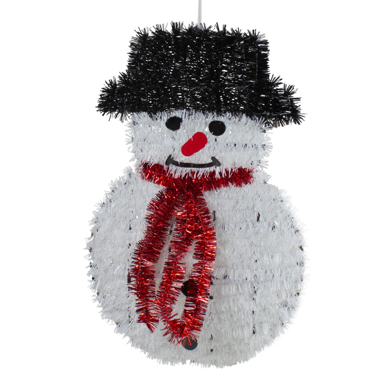 19" Tinsel Snowman Christmas Window Decoration