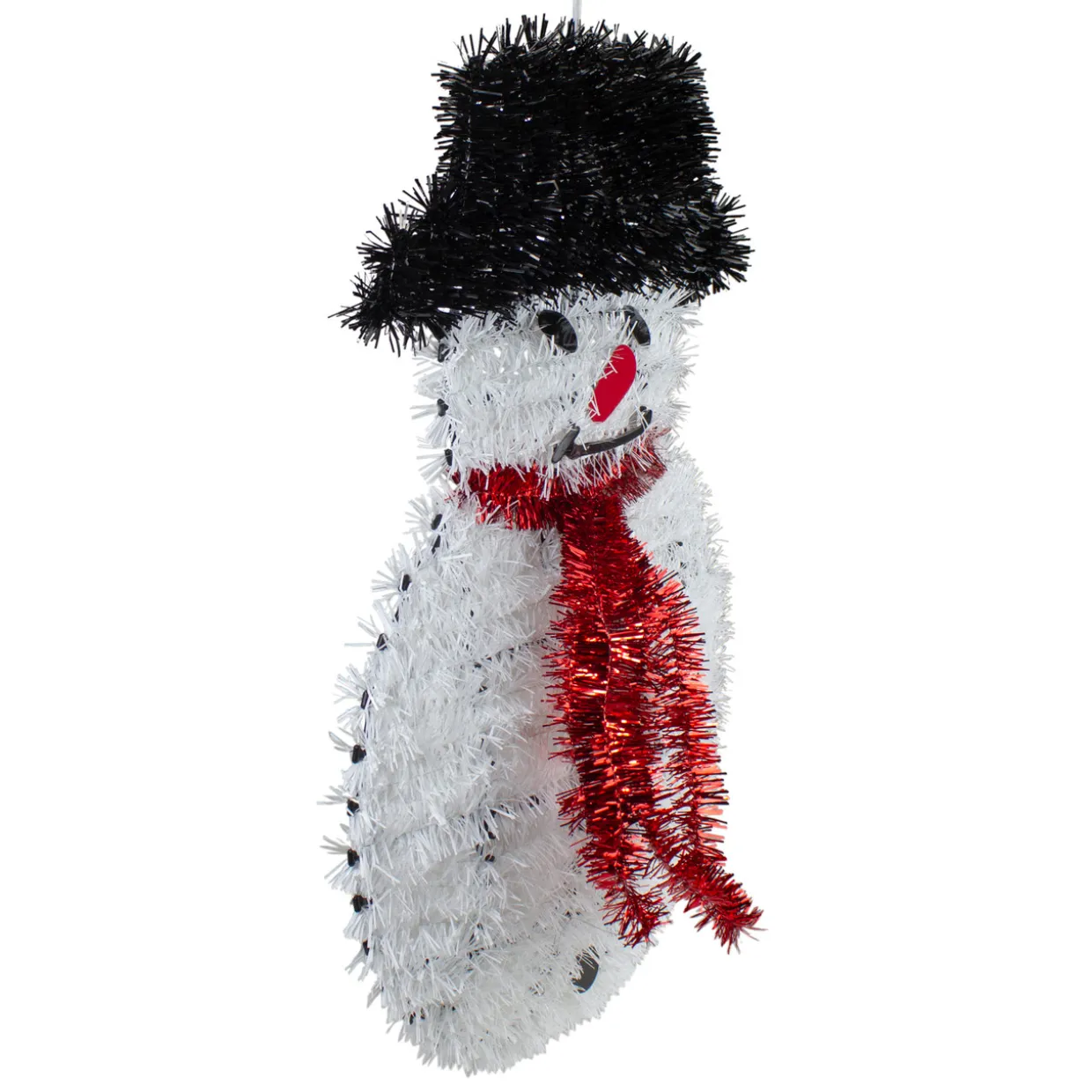 19" Tinsel Snowman Christmas Window Decoration
