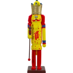 14" Tootsie Roll Sugar Daddy Wooden Christmas Nutcracker Figure
