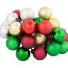 6.75" Traditional Colors Shatterproof Ball Ornament Christmas Pick