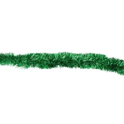 12' Traditional Green Christmas Tinsel Garland - Unlit