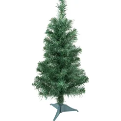 18" Traditional Green Pine Artificial Christmas Tree, Unlit