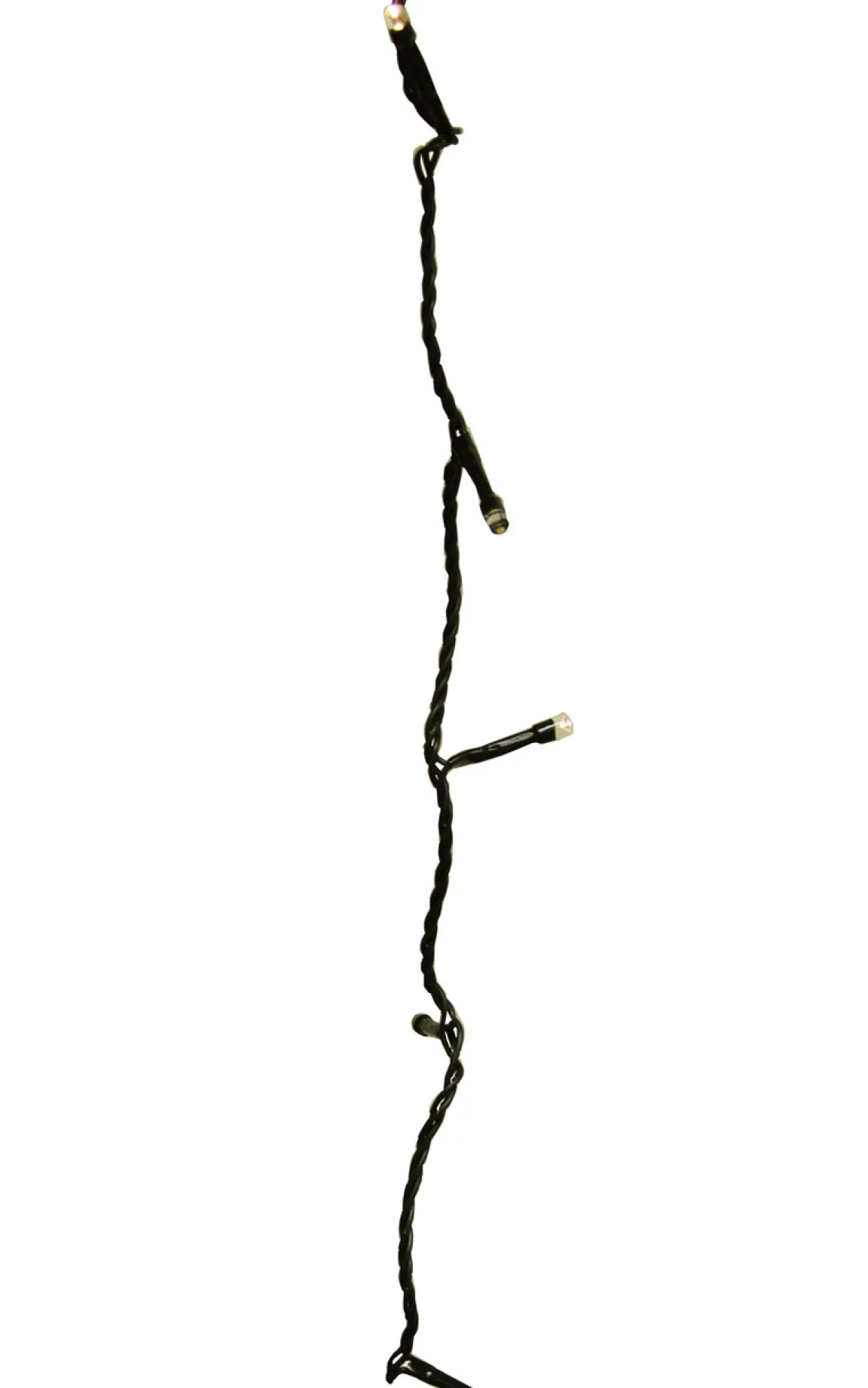 368 Warm White LED Battery Operated 8-Function Christmas Lights - 90 ft Black Wire