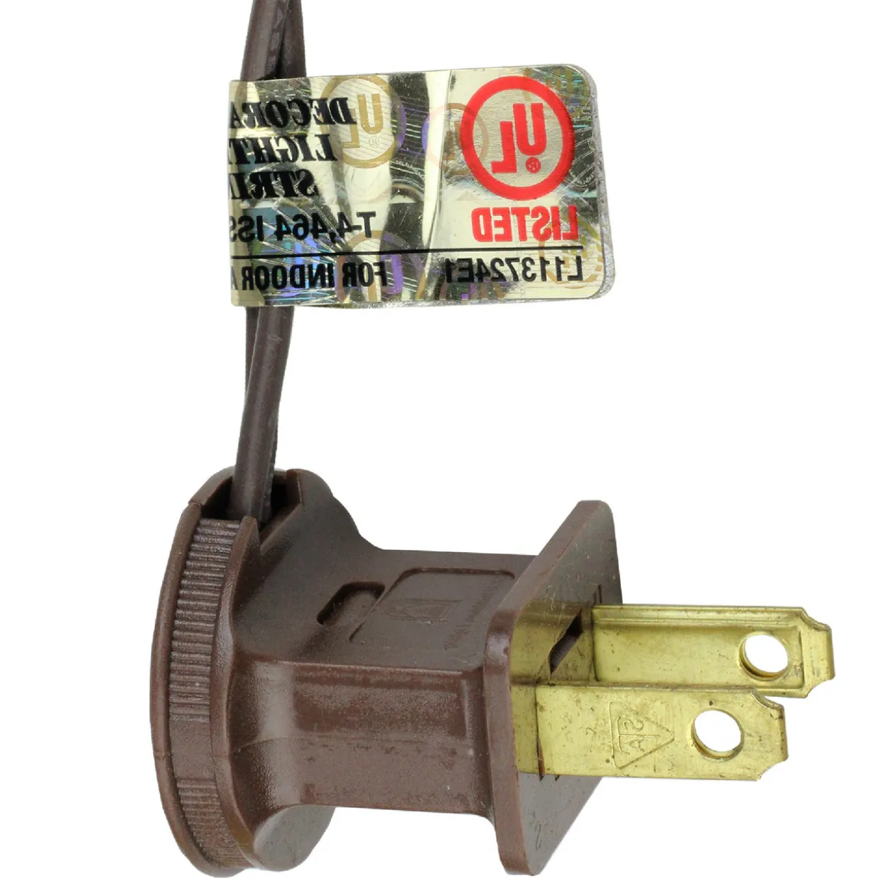 100 Warm White LED Faceted C9 Christmas Lights - 66 ft Brown Wire