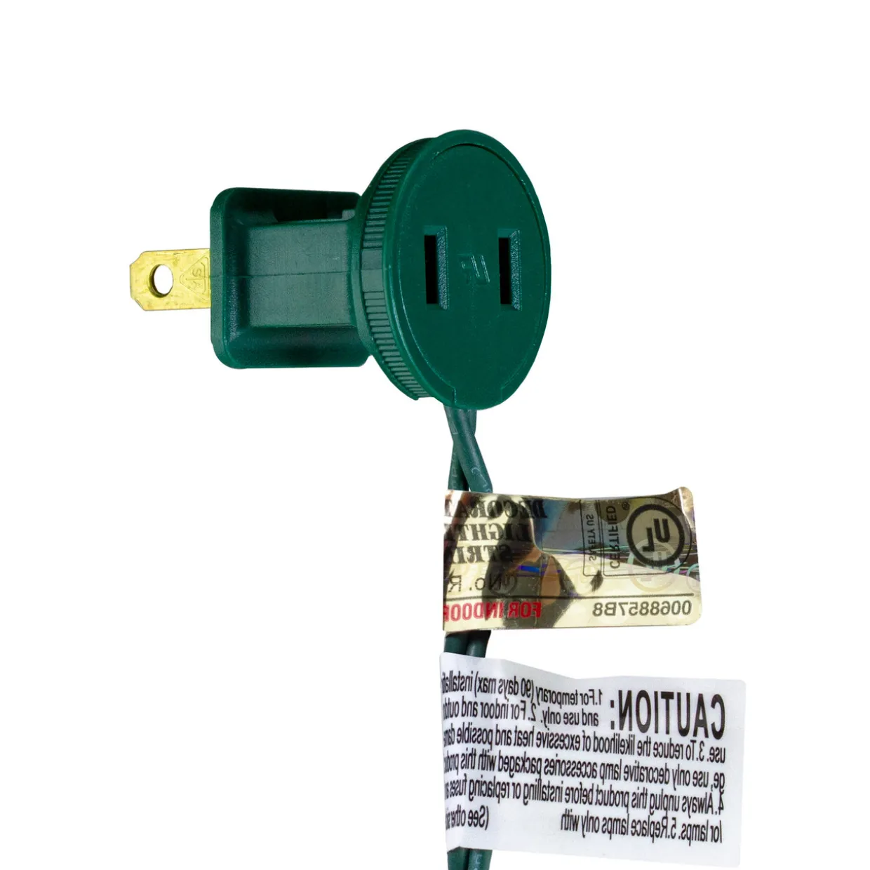 300 Warm White LED Wide Angle Christmas Lights - 74.75 ft Green Wire