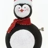 14" White and Black Musical Penguin Christmas Figurine