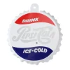 3.25" White and Blue Pepsi-Cola Bottle Cap Logo Cut-Out Christmas Ornament
