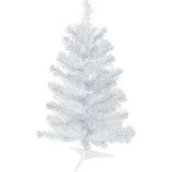 24" White Balsam Pine Mini Artificial Christmas Tree - Unlit