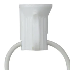 50' White Commercial C7 Christmas Light Socket Set