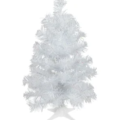 18" White Iridescent Spruce Artificial Christmas Tree - Unlit
