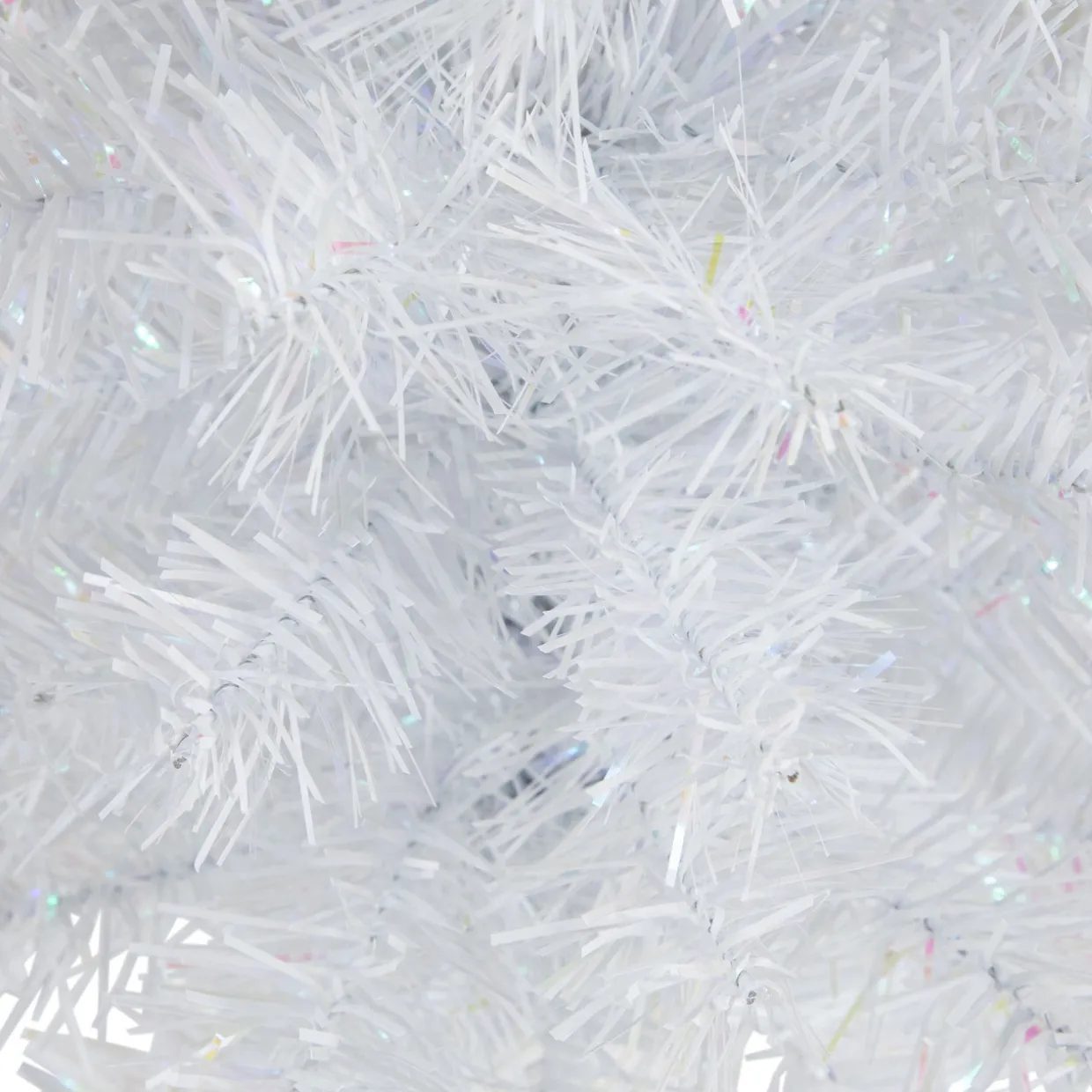 18" White Iridescent Spruce Artificial Christmas Tree - Unlit