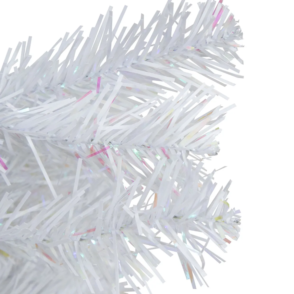 18" White Iridescent Spruce Artificial Christmas Tree - Unlit