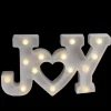 12.75" White "JOY" LED Christmas Marquee Wall Sign