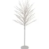 5' White LED Lighted Christmas Twig Tree - Warm White Lights