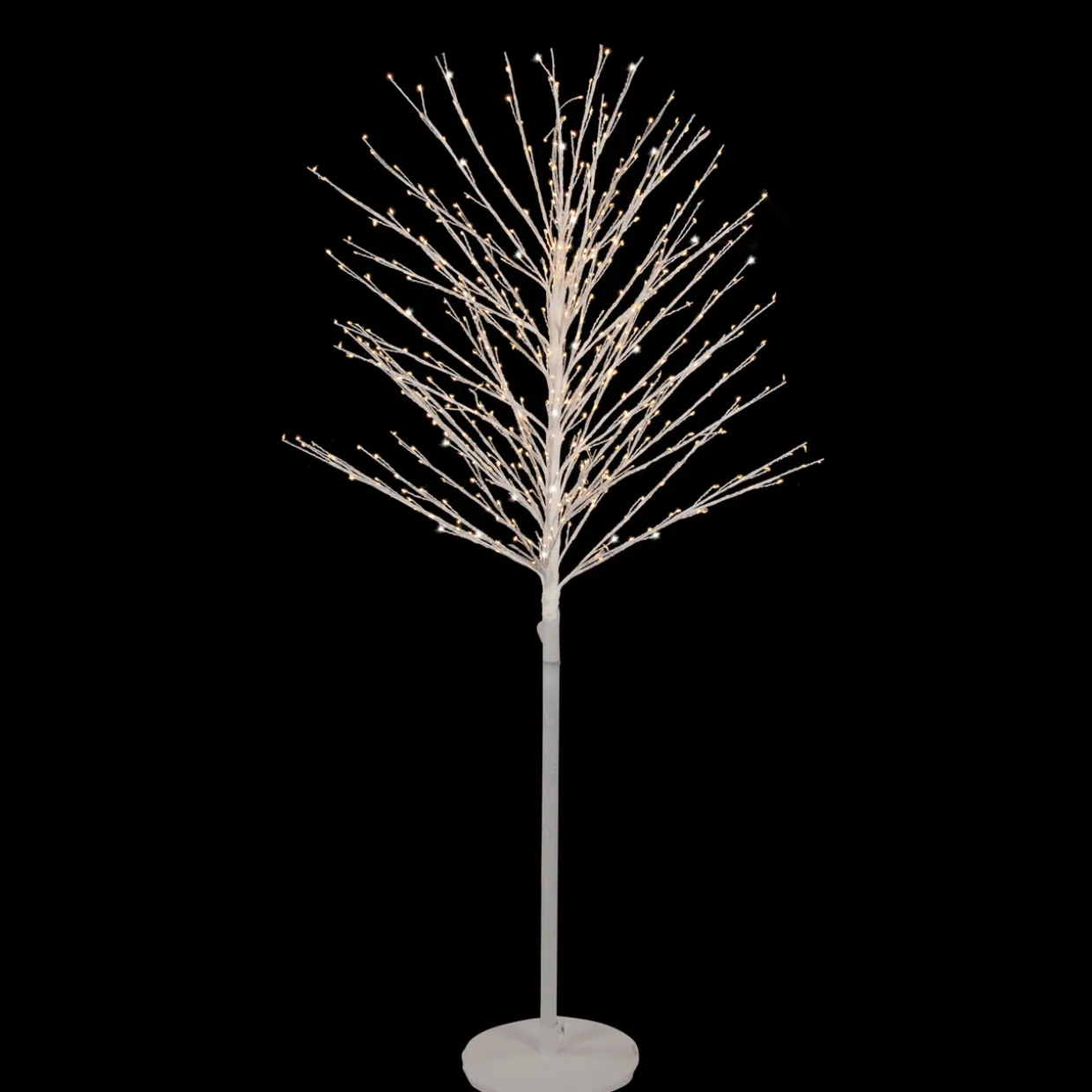 5' White LED Lighted Christmas Twig Tree - Warm White Lights