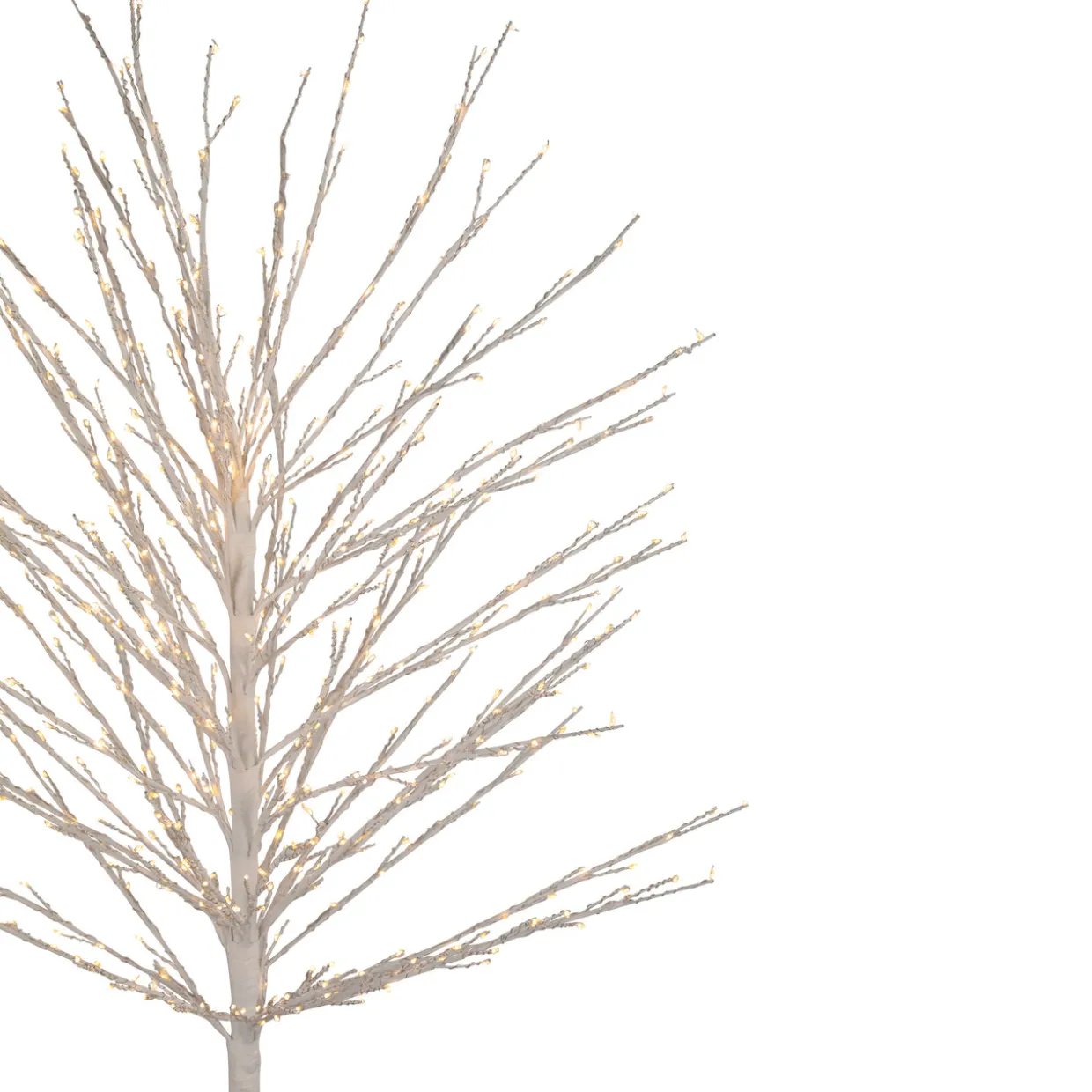 5' White LED Lighted Christmas Twig Tree - Warm White Lights